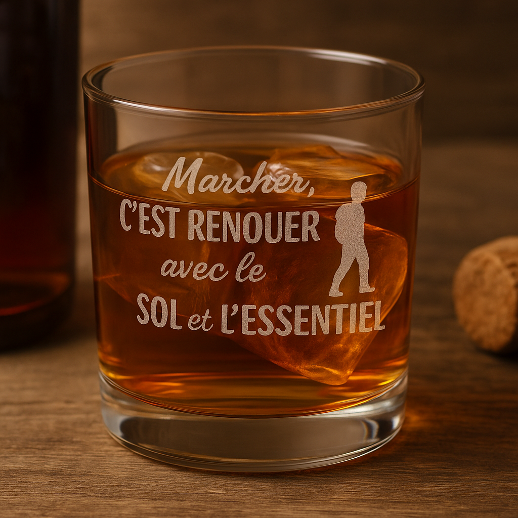 Verre Gravé “Marcher, c’est renouer” – 300ml